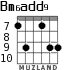 Bm6add9 para guitarra - versión 3