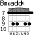 Bm6add9 para guitarra - versión 4