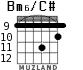 Bm6/C# para guitarra - versión 3