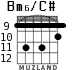 Bm6/C# para guitarra - versión 4