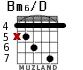 Bm6/D para guitarra - versión 4