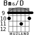 Bm6/D para guitarra - versión 8