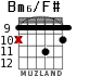 Bm6/F# para guitarra - versión 5
