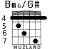 Bm6/G# para guitarra - versión 6