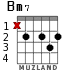 Bm7 para guitarra - versión 4
