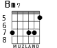 Bm7 para guitarra - versión 5