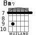 Bm7 para guitarra - versión 7