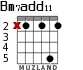 Bm7add11 para guitarra - versión 2