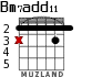 Bm7add11 para guitarra - versión 1