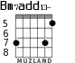 Bm7add13- para guitarra - versión 5