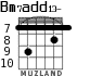 Bm7add13- para guitarra - versión 6