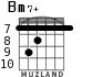 Bm7+ para guitarra - versión 7