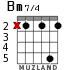 Bm7/4 para guitarra - versión 2