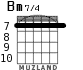 Bm7/4 para guitarra - versión 4