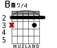 Bm7/4 para guitarra - versión 1