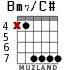 Bm7/C# para guitarra - versión 2