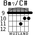Bm7/C# para guitarra - versión 4