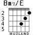 Bm7/E para guitarra - versión 2
