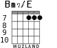 Bm7/E para guitarra - versión 5