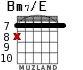 Bm7/E para guitarra - versión 6