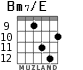 Bm7/E para guitarra - versión 7
