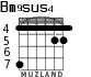 Bm9sus4 para guitarra - versión 5