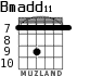 Bmadd11 para guitarra - versión 5