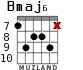 Bmaj6 para guitarra - versión 3