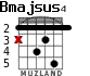 Bmajsus4 para guitarra - versión 3