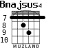 Bmajsus4 para guitarra - versión 4