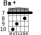 Bm+ para guitarra - versión 6