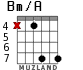 Bm/A para guitarra - versión 4