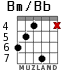 Bm/Bb para guitarra - versión 3
