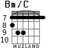Bm/C para guitarra - versión 3