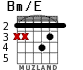 Bm/E para guitarra - versión 3