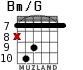 Bm/G para guitarra - versión 4