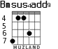 Bmsus4add9 para guitarra - versión 3