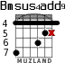 Bmsus4add9 para guitarra - versión 4