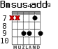 Bmsus4add9 para guitarra - versión 6