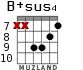 B+sus4 para guitarra - versión 5