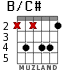 B/C# para guitarra - versión 2