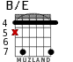 B/E para guitarra - versión 3