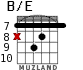 B/E para guitarra - versión 4