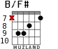 B/F# para guitarra - versión 5