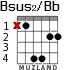 Bsus2/Bb para guitarra - versión 3