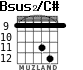 Bsus2/C# para guitarra - versión 3