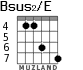 Bsus2/E para guitarra - versión 5