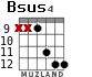 Bsus4 para guitarra - versión 6