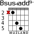 Bsus4add9- para guitarra - versión 2