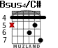 Bsus4/C# para guitarra - versión 5